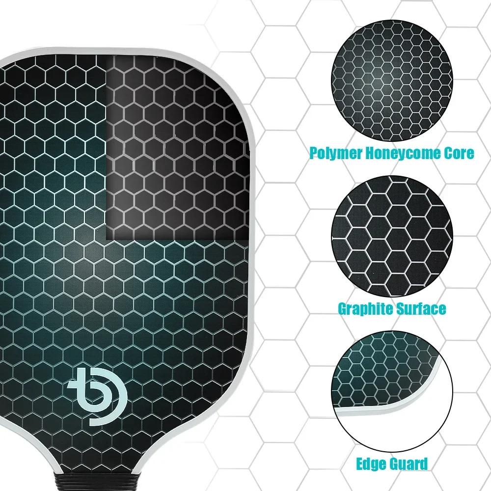 Suprafață din fibră de carbon Pickleball Paddle Rachetă Honeycomb Core Kit cadou Interior Exterior