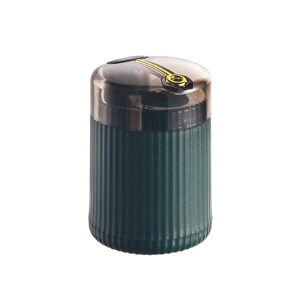 

Push Type Tooth Pick Containers Automatic Plastic Toothpick Holder Restaurant Use темно-зелений колір