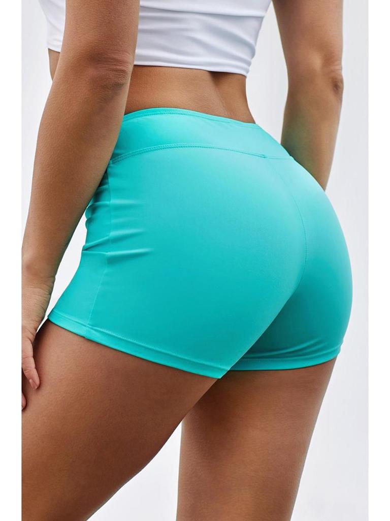 2023 Trendy Plus Size Women's Low Waist Flat Leg Swim Trunks for Seaside Vacation