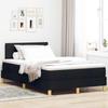 Box Spring Bed with Pillow Black 120 x 190 cm Fabric