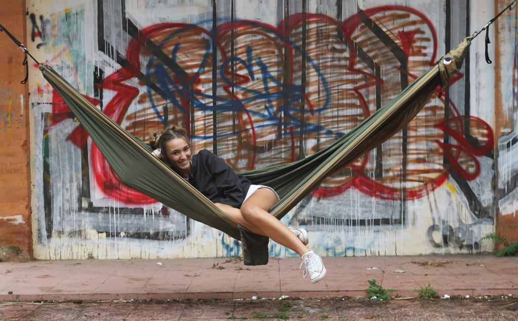 Ticket To The Moon Original Outdoor Camping Army Japanese 41036 Hammock, Green/Brown (Official Product)