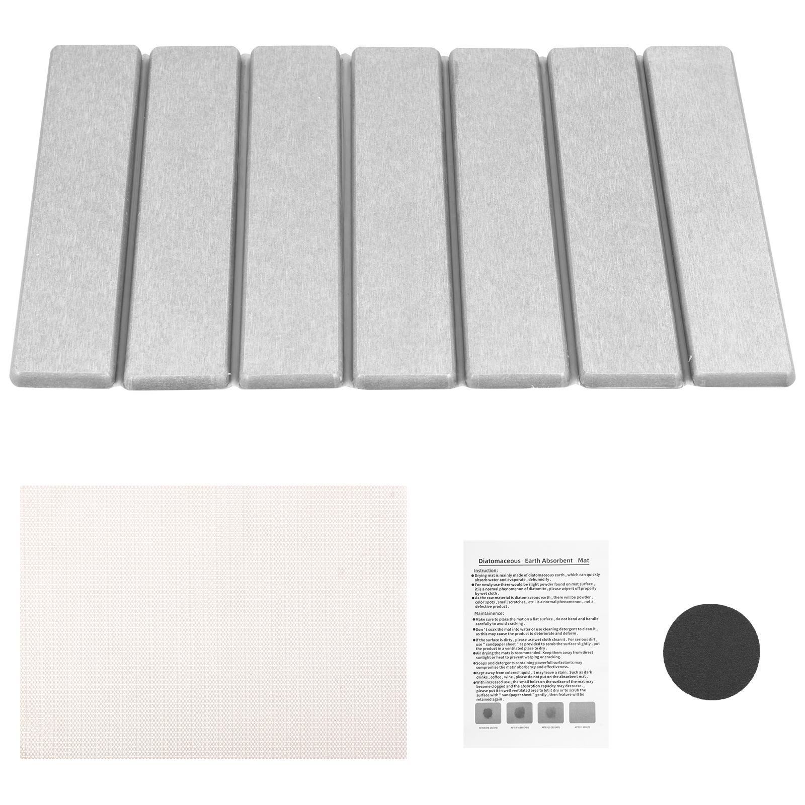 

1 Pc Diatomaceous Kitchen Drying Mat Foldable Strong Absorbent Drainage Mats Heat Resistant Pad for Kitchen Bathroom Countertop M