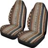 Car Universal Seat Cover Elastic Polyester Cloth Tribe Geometric Pattern Car Seat Cover