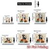 2D flat printing 2pcs Party Curtains Black Cat Pumpkins Cute Halloween Digital Printed Polyester Drapes Festive Wall Decor Use