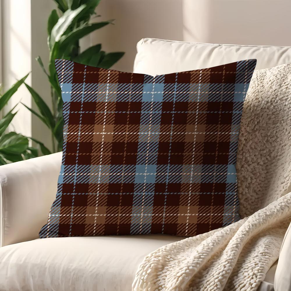 

Autumn and Winter Diagonal Grid cushion cover Pillow Cover Home Sofa living Decoration Room Office Car Nordic Simplicity 12x12Inch