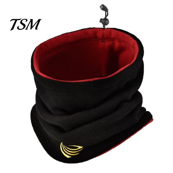 Warm Winter Scarf Men Cycling Drawstring Adjustable Thick Plush Windproof Heat Retention Solid Color Neck Warmer Soft Riding Warp Accessories Velvet