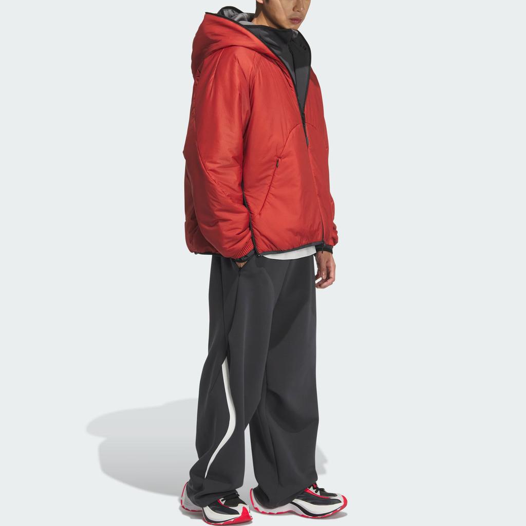 adidas SS25 Sports Lifestyle Series Brand Logo Comfortable Soft Casual Knitted Sports Pants Men Pants Carbon-Black JZ8705