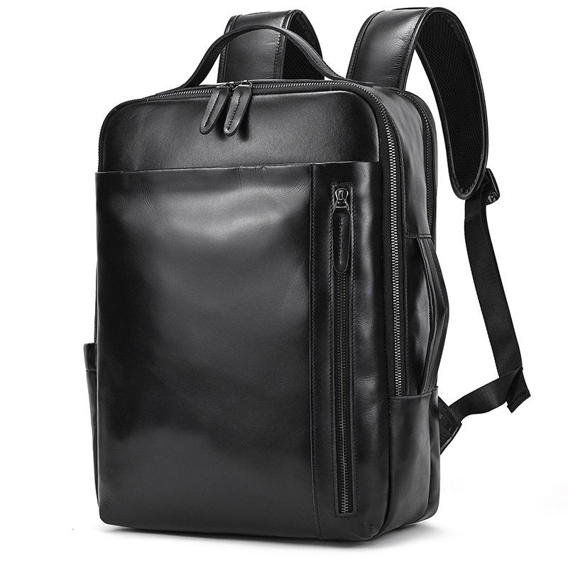 Vintage Crazy Horse Leder Rucksack für Damen und Herren - Echte Leder Reise- und Schultasche
