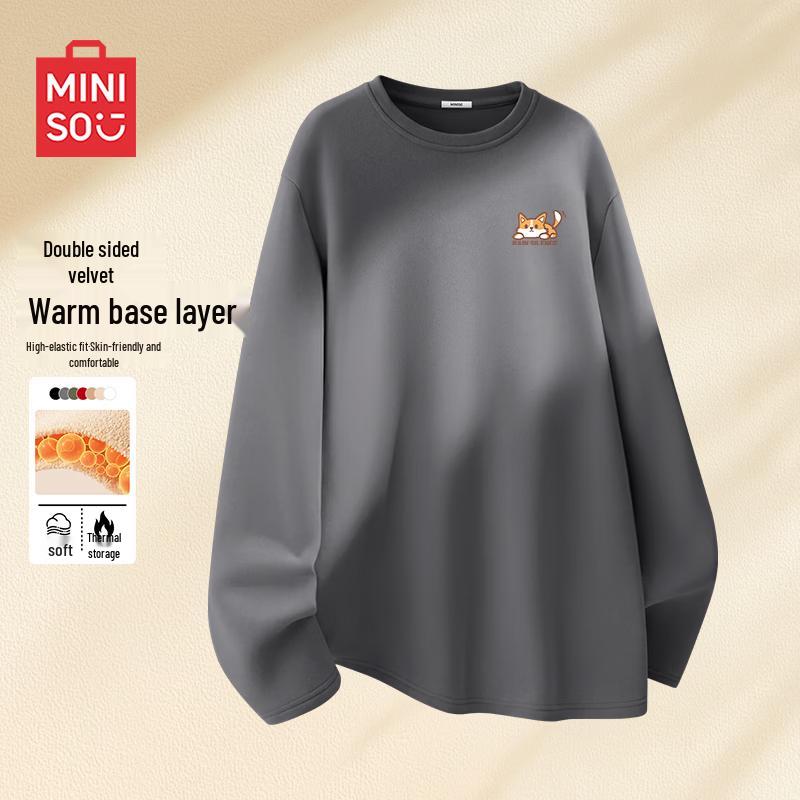 MINISO Men s Thermal Long Sleeve T-Shirt L
