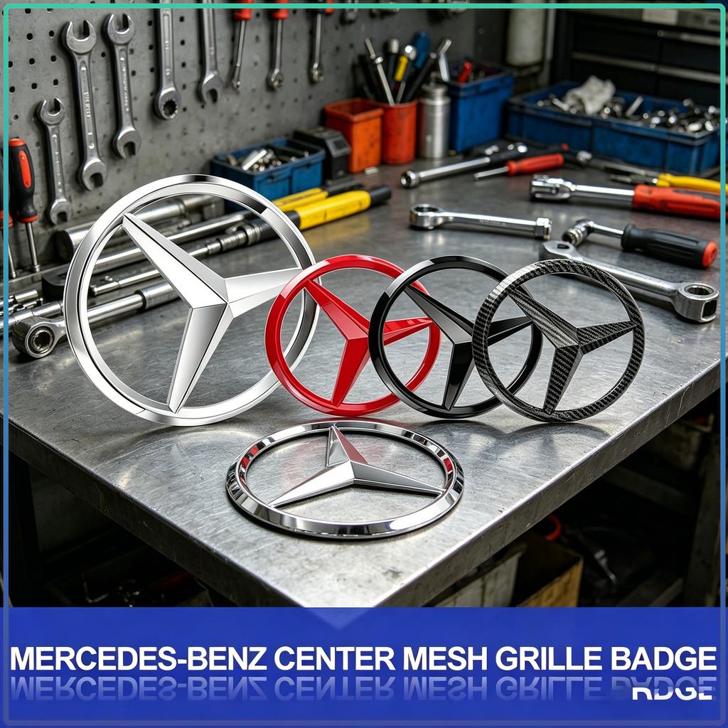 188/210mm Car Front Grille Badge Decal Cover Emblem Stickers Auto Accessories For Mercedes Benz A180 A200 W205 E63 AMG 2014 2015 W166 W246 W242 W176