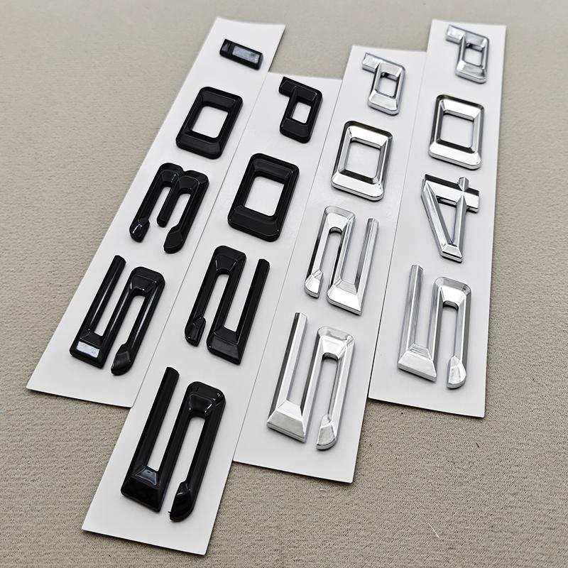 3D ABS Car Letters Logo 520i 530i 540i Rear Trunk Badge Sticker Decals For BMW 5 Series 520i 530i 540i G30 Auto Tail Marking
