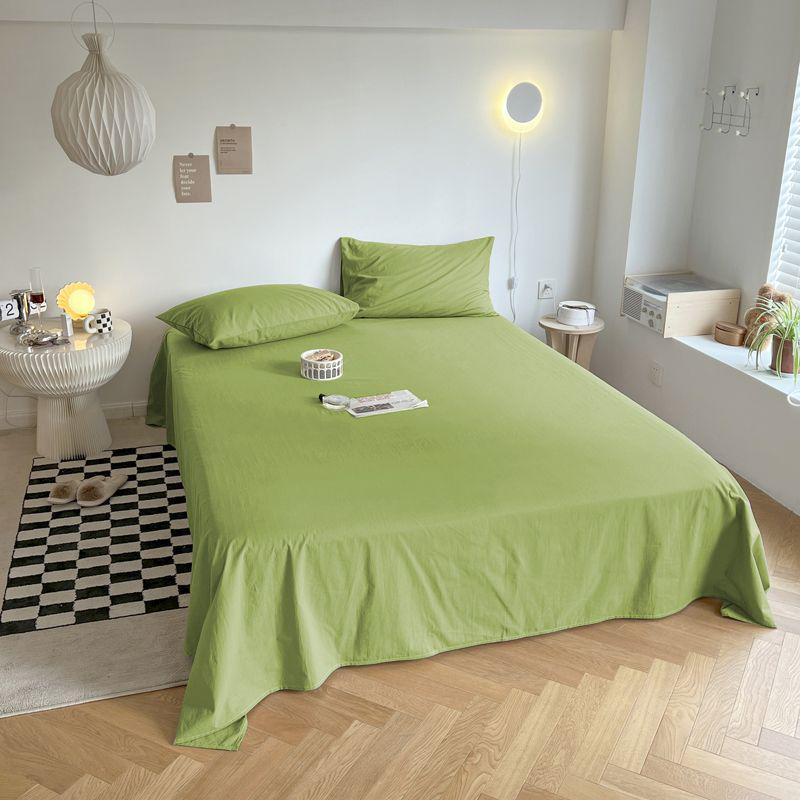 1.5m Single Bed Cotton Sheet & Pillowcase Set, Fitted for Dorms - Winter Edition