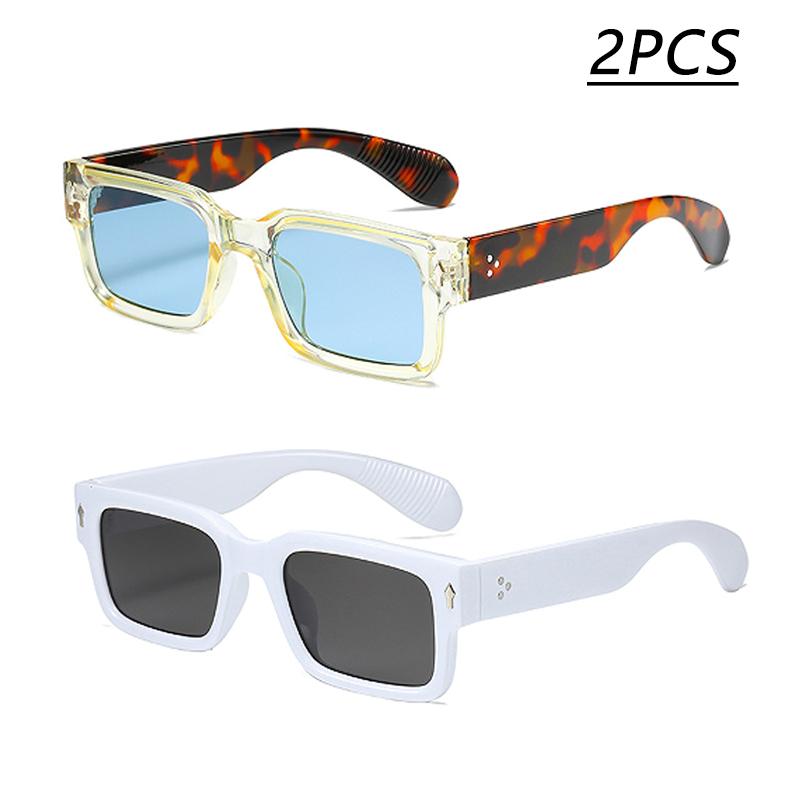 New Fashion Box Sunglasses Simple And Versatile Sunglasses For Men And Women Street Photography Retro Sunglasses 2346