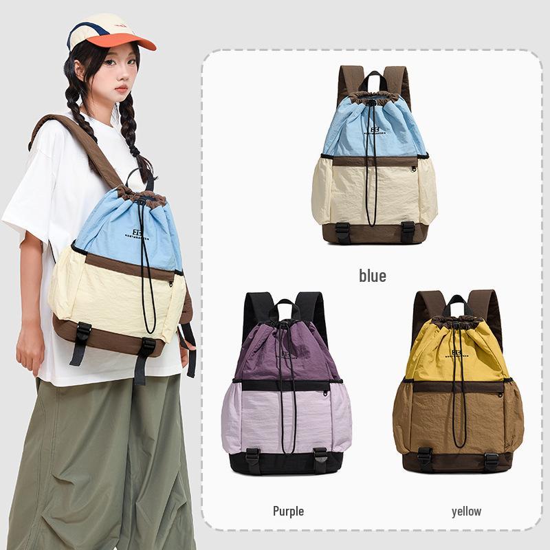 Lightweight Drawstring Backpack for Men and Women - Perfect for Sports, Travel, Hiking, and School