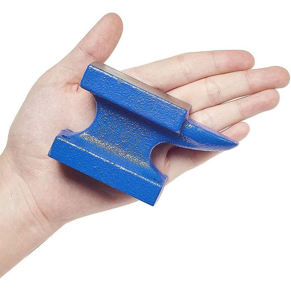 Blue DIY Iron Anvil for Jewelry Making & Goldsmithing