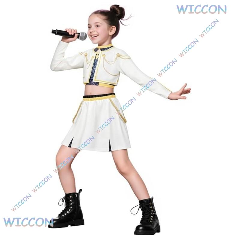 Anime Kpop Démon Děti Lovec Cosplay Rumi Zoey Mira Cosplay Kompletní Oblek Dívčí Styl Dětské Oblečení pro Pódiová Vystoupení Sál