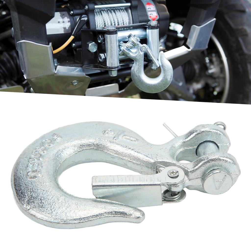1 4in Clevis Slip Hook with Safety Latch G70 Forged Steel for Trailer Truck Towing Vehicle Chains