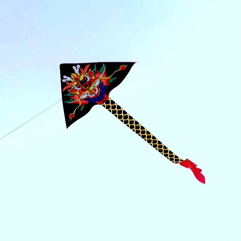 Großer Drachendrachen für Kinder und Erwachsene, leicht zu fliegen, großer, riesiger Drachendrachen mit Schwanz, leicht zu fliegendes Drachenspielzeug für draußen
