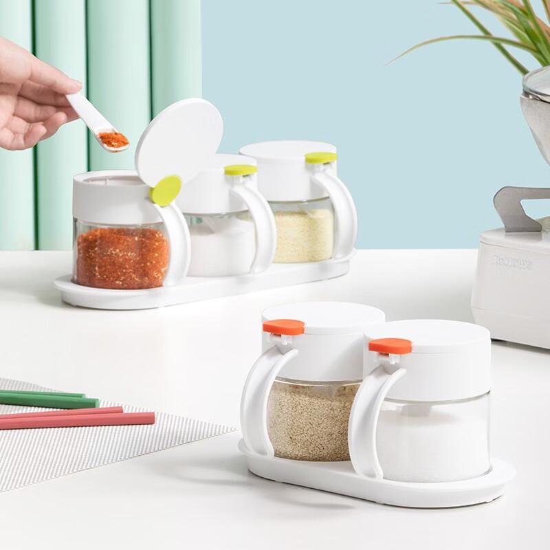 CHAHUA Polka Dot Glass Spice Jar Set