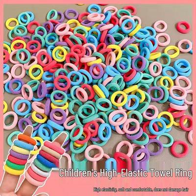 Children's High Elastic Hair Ties: Seamless, Damage-Free Rubber Bands for Ponytails