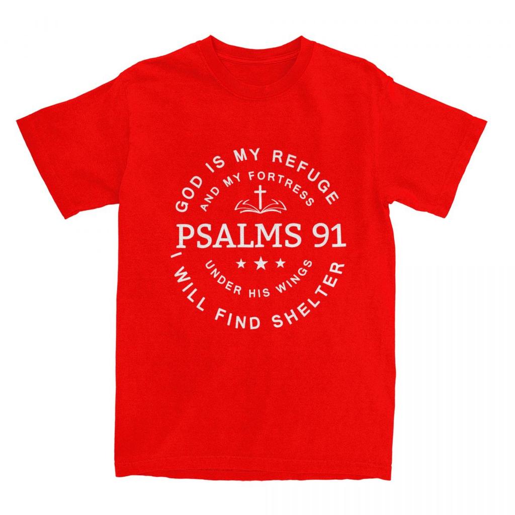 Bible Gateway Psalm 91 Herren Damen T-Shirts Christus Accessoires Mode T-Shirt 100% Baumwolle Grafik