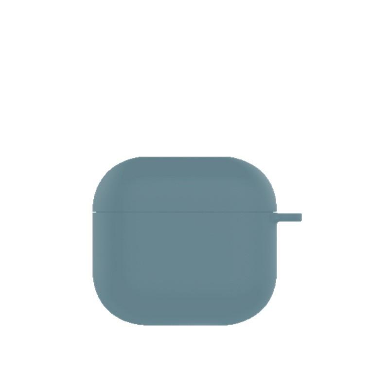 Suitable for Apple Airpods4 buckle silicone earphone cover 1.5mm anti-drop and anti-skid protective cover portable soft case