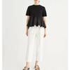 Japanese Style Women's Summer Patchwork Short Sleeve T-Shirt - Versatile Round Neck Top for Plus Sizes