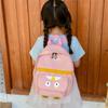 Mochila Infantil Adorável de Pato de Desenho Animado Bolsa de Lona Respirável de Grande Capacidade
