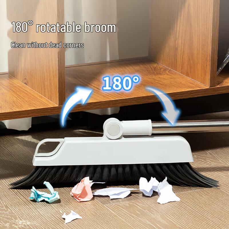 Deli Broom and Dustpan Set with Comb Teeth