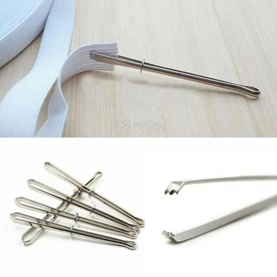 5/10Pcs Sewing Accessories for Sewing Machines For Elastics DIY tool Elastic Cord Rope Threader Clip Self-Locking Tweezer Used 5Pcs
