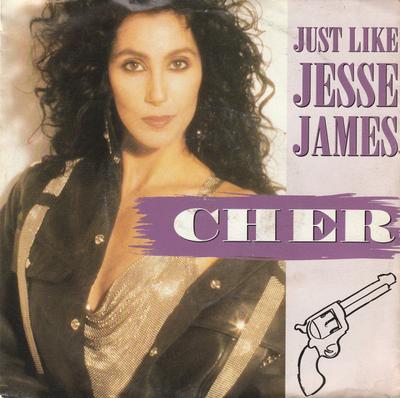 7inch Record CHER - Just Like Jesse James GEF69 Geffen Records 1989 UK Rock Used