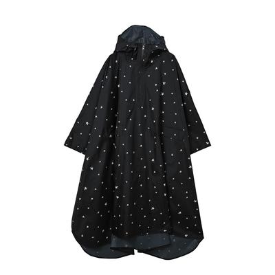 Nifty Colors Studded Star Rain Poncho 6052BK
