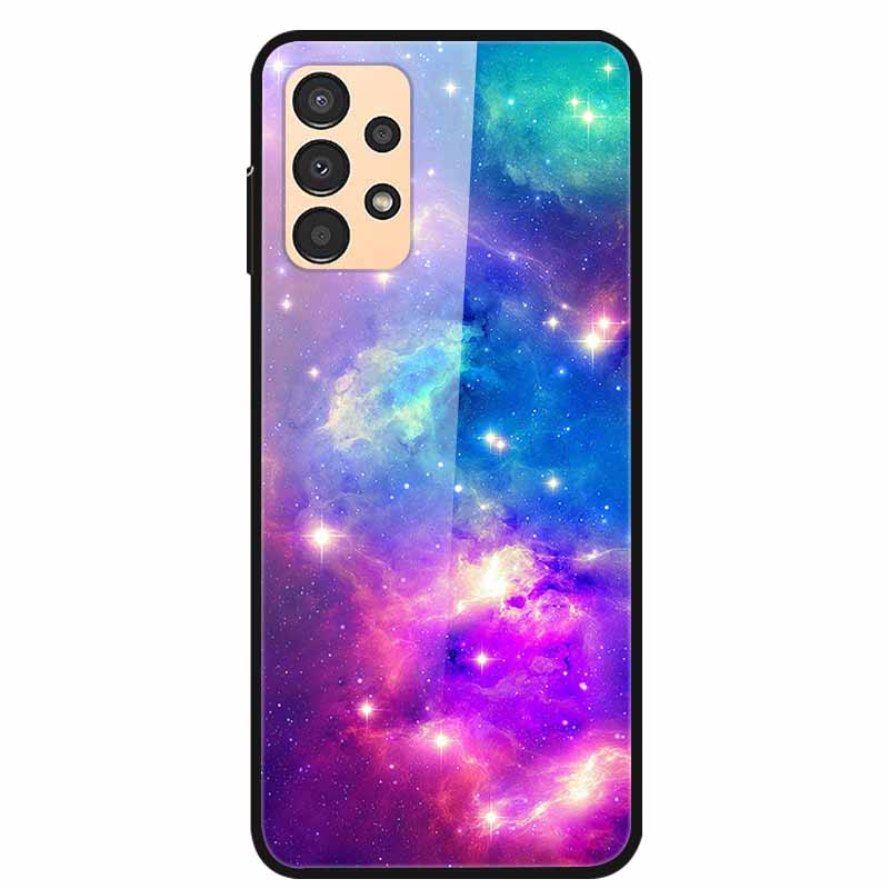Funda para Samsung A53 5G 2022 Mármol Vidrio Templado Tapa Dura para Fundas de Teléfono Samsung Galaxy A33 A73 5G Protección Fundas