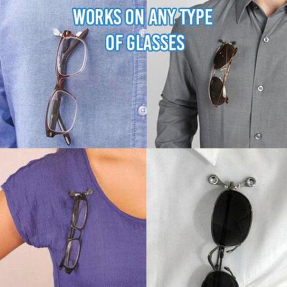 Life Gadget Work Badge Clip Hanging Item Brooch Clothes Clip Buckle Magnetic Hang Eyeglass Holder