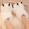 Módní Roztomilé Kreslené Tlapky Boty z Umělé Kožešiny Žena Zimní Domácí Podlahové Nadýchané Pantofle Měkké Plyšové Dívčí Vnitřní Sněhule Zábavné Párty Boty