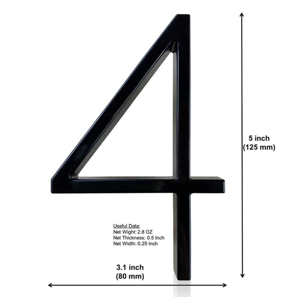 Outdoor Use Metal House Numbers Modern Design House Number Sign  Yard Decoration