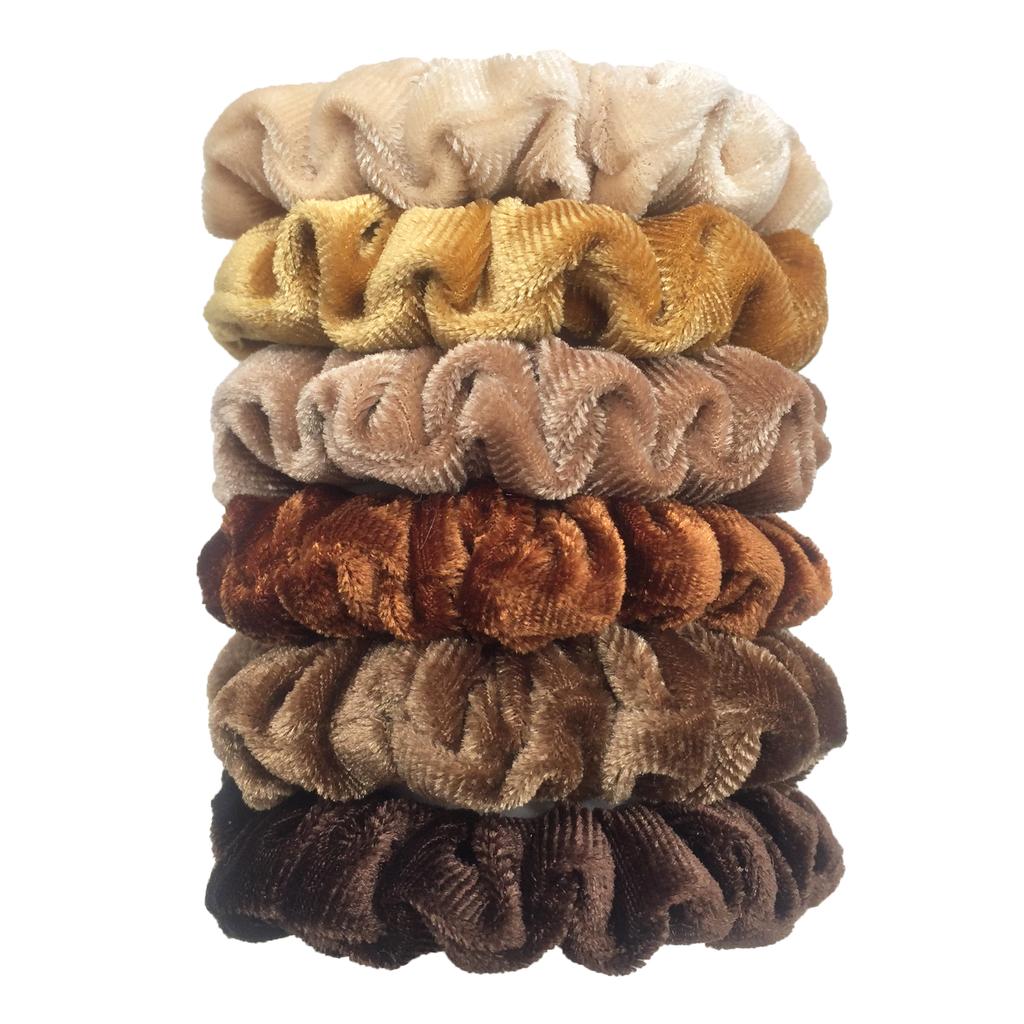 6pcs Scrunchies Women Velvet Scrunchy haar accessoires for boutique Cute Leopard High Quality Elastic Headwear Ponytail Hair Tie