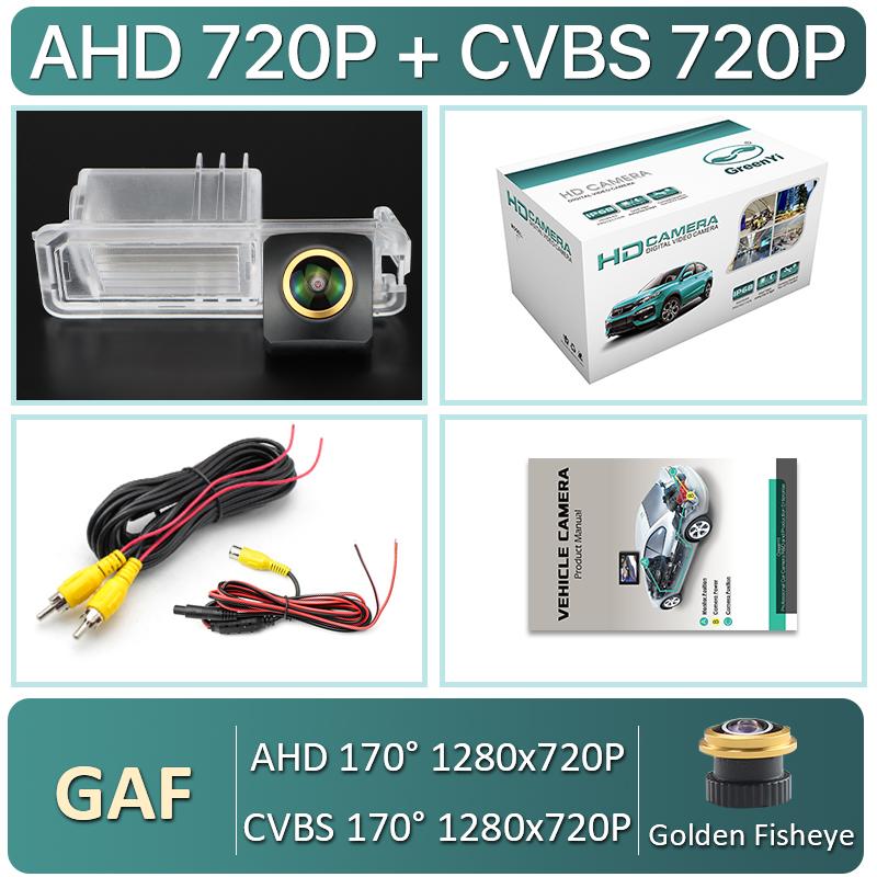 

AHD 1080P 170° Fish-eye Lens Car Rear View Reverse Backup Camera For VW Scirocco R/GTS 2008-2018 POLO GT 6C 2012-2017 Hatchback