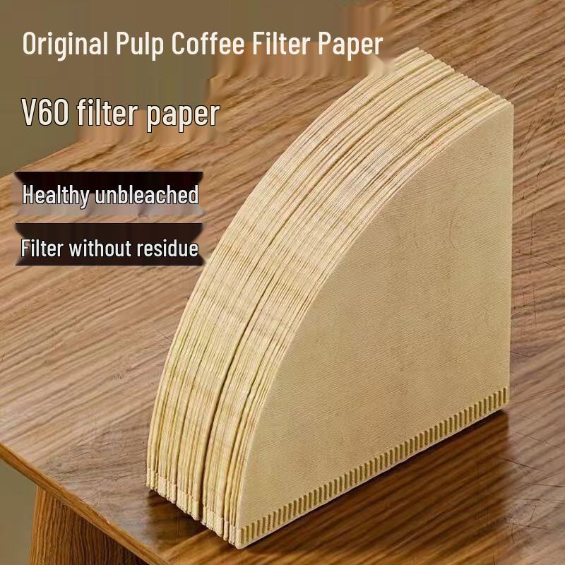 Fan-Shaped Pour-Over Coffee Filter Papers