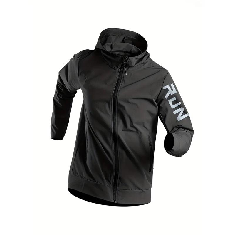 

Мужская спортивная одежда Утренняя одежда для бега Свободная одежда для осени Быстросохнущая одежда Тренировочная одежда для велоспорта Спортивное оборудование для спортзала XXXL чёрный