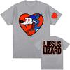 Rock Band The Jesus Lizard Tshirts Short Sleeve Cotton O-neck T-shirt for Male Hip Hop  Cartoon Printing T Shirt Men Women Tees