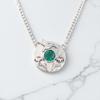 Chrome Diopside Gemstone 925 Sterling Silver Jewelry Handcrafted Pendant 0.92" CP-34-1