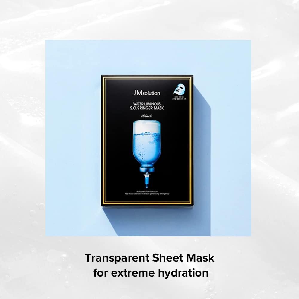JMsolution Water Luminous S.O.S Ringer Mask Plus, Intense Hydration & Deep Moisture, 35ml x 10 Sheets