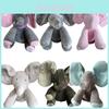 Adorável Brinquedo de Pelúcia de Elefante com Orelhas Movíveis Presente Perfeito para Bebê