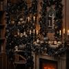 Haunted House Decor Halloween Artificial Maple Leaf Vine Decor, Fall Wall Hanging Garland Theme Party Supplies for Scene, Spooky Thanksgiving