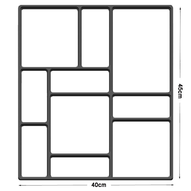 DIY Manual Concrete Paving Mold, Household Garden Walkway Making Tool, Self-made Cement Brick Path Mould