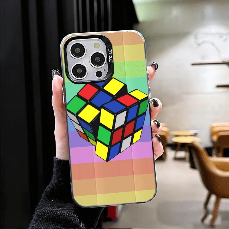 Rubik Cube Formula Spoofs Math Soft Phone Case for iPhone 15 16 17 Pro Max 17Air 16E 14 Plus 13 12 Mini Shockproof Cover Back Sh