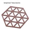 Geometric Hollow Silicone Trivet Heat Resistant Coaster Non-Slip Hot Pot Pad for Kitchen Dining Table Cookware Protection
