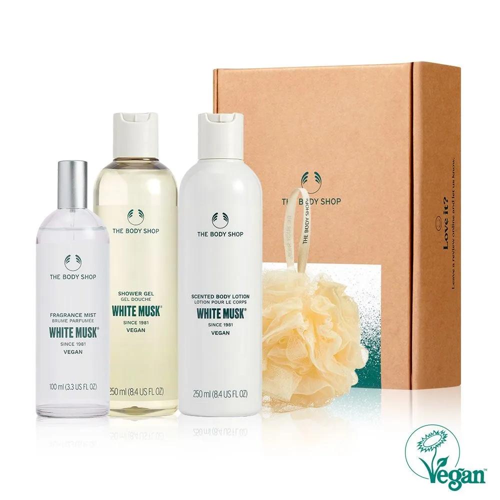 White Musk Body Care 3-Piece Set: Shower Gel 250ml + Body Lotion 250ml + Body Mist 100ml