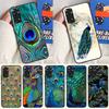 Bird Peacock Feather Case For Xiaomi Redmi 14C 10C 12C 13C Cover For Redmi Note 13 Pro 14 9 10 11 12 10S 11S 12S